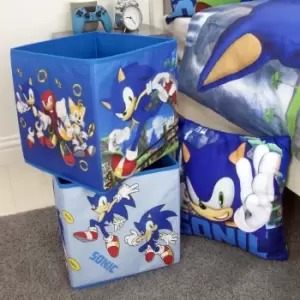 Sonic 2 Pack Storage Box Cube Foldable