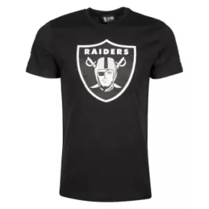 New Era Nfl Las Vegas Raiders Team Logo T-Shirt, Black, Male, T-Shirts, 11073657