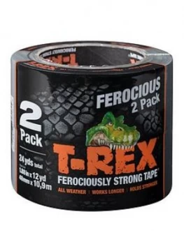 T-Rex T-Rex Tape 48Mm X 10.9M Grey Twin Pack