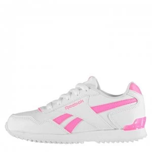 Reebok Glide Rip Clip Child Girls Trainers - White/Pink