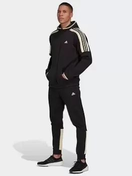 adidas Mts Fleece Colourblock, Black, Size XS, Men