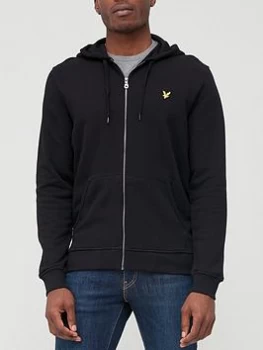 Lyle & Scott Zip Through Hoodie - Black Size M Men