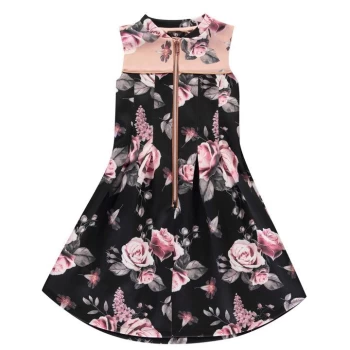 Firetrap Floral Dress Junior Girls - Midnight Floral