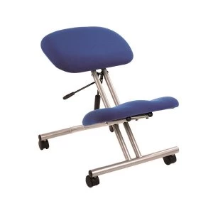 Trexus Kneeling Office Chair Steel Framed On Castors Gas Lift Seat Blue H480 620mm