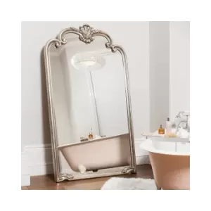 Silver Leaner Mirror 184cm by 104cm- Caspian house