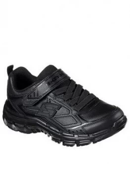 Skechers Nitrate School Shoes - Black, Size 10 Younger