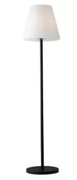 Geco Outdoor Floor Lamp With Tappered Shade, Black, IP65, E27