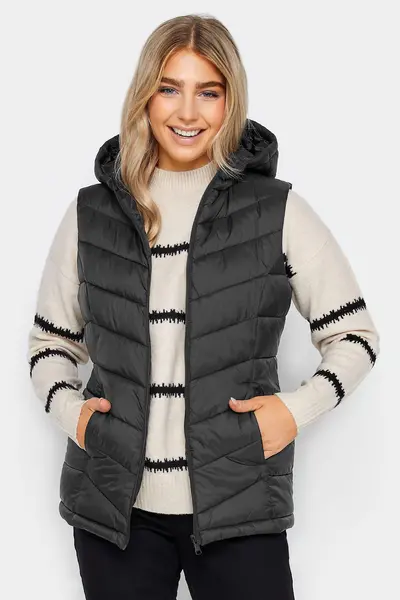 M&Co Quilted Gilet Black