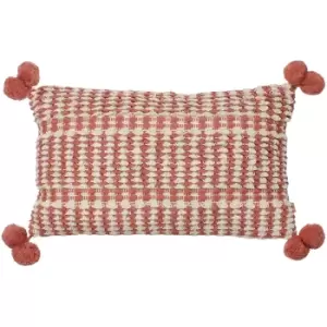 Ayaan Pom-Pom Cushion Brick