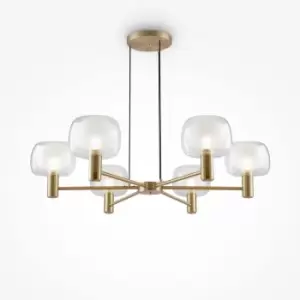 Maytoni Vision Modern 6 Light Multi Arm Floor Lamp Gold E14