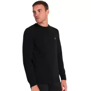 Lyle & Scott Mens Crew Neck Lambswool Blend Jumper L - Chest 40-42' (101-106cm)