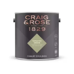 Craig & Rose Chalky Emulsion Tapestry Green - 5L