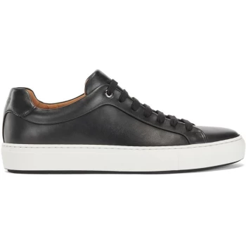 BOSS Mirage Tennis Leather Trainers - Black