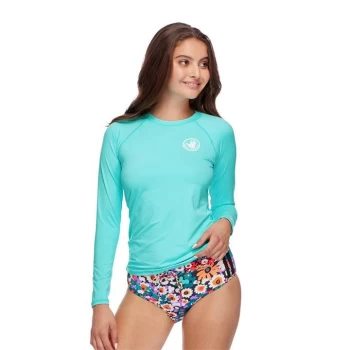 Body Glove Long Sleeve Rash Vest - Sea Mist