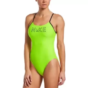 Nike Cutout Swimsuit Womens - Yellow