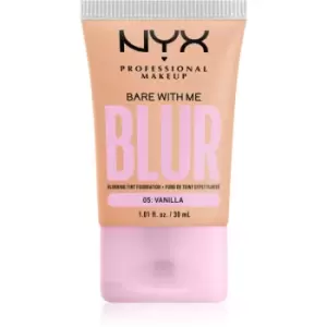 NYX Professional Makeup Bare With Me Blur Tint hydrating foundation shade 05 Vanilla 30ml