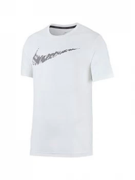 Nike Hyperdry Short Sleeve Top - White