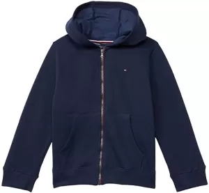 Tommy Kids Boys' Essential Zip Up Hoody - Sky Captain - 10 Years