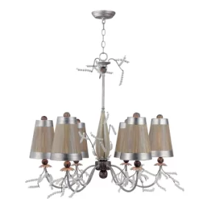 Kristal Luxe Multi Arm 6 Light Chandelier