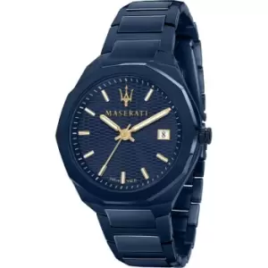 Gents Maserati Blue Edition 42mm 3 Hand Blue Dial Bracelet Watch