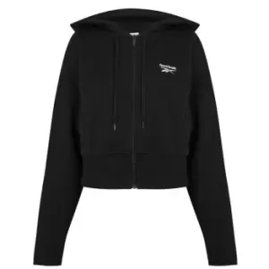 Reebok Vector Zipped Hoodie Womens - Black