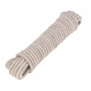 Wickes Waxed Cotton Sash Cord - White 6mm x 10m