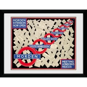 Transport For London Morden 12 x 16 Extension Framed Collector Print