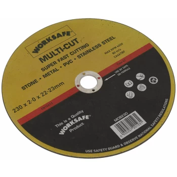 Worksafe - MCB230 Multi-Cut Disc Ø230 x 2 x 22mm