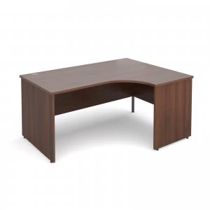 Maestro 25 PL Right Hand Ergonomic Desk 1600mm - Walnut Panel Leg desi