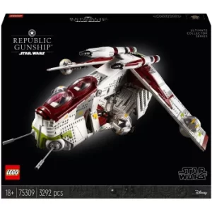 LEGO Star Wars: Republic Gunship UCS Set for Adults (75309)