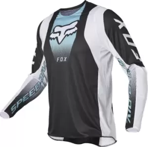 Fox 360 Dier Motocross Jersey, black-white-blue, Size 2XL, black-white-blue, Size 2XL