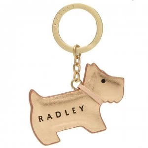 Radley Go Walkies Keyring - ROSE GOLD