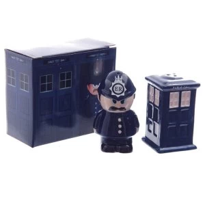 Police Box and Policeman Salt and Pepper Set