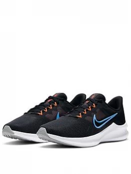 Nike Downshifter 11 - Black/Orange, Size 7, Men