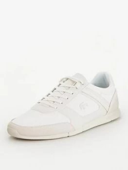 Lacoste Menerva Trainers - White/Off White, Size 11, Men