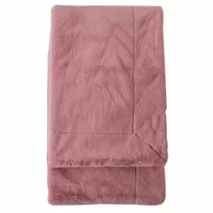 Crossland Grove Faux Fur Throw Blush 1400x1800mm