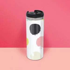 Bold Dot Pattern Stainless Steel Travel Mug