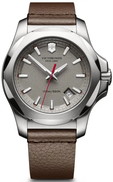 Victorinox Swiss Army Watch I.N.O.X. Leather D - Grey VSA-200