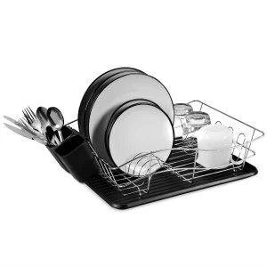 Tower Dish Rack with Tray - Black