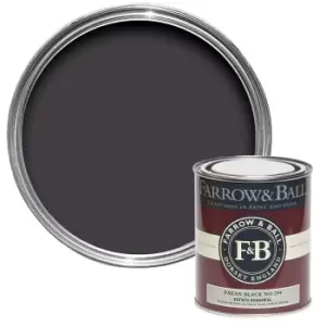 Farrow & Ball Estate Eggshell Paint Paean Black - 750ml