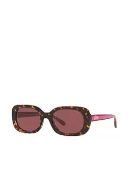 Coach Oval Sunglasses - Dark Tortoise