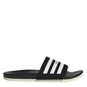 adidas Adilette Comfort Slides Unisex - Core Black / Wonder White / Go