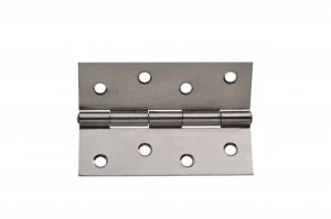 Wickes Butt Hinge - Chrome Steel 102mm Pack of 3