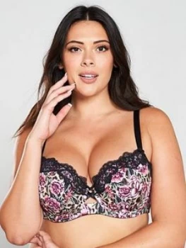 DORINA Dolores Floral T-Shirt Bra - Multi, Size 34F, Women