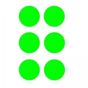 Green Circles Floor Graphic adheres to most smooth clean flat surfaces