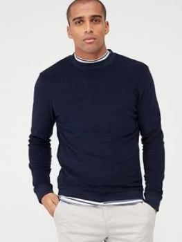 Selected Homme Cleve Towelling Sweat Top, Blue, Size L, Men