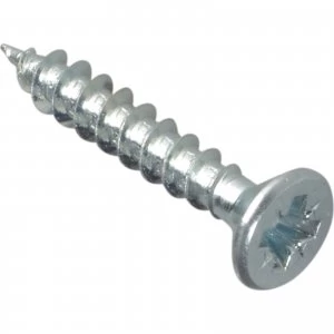 Forgefix Multi Purpose Zinc Plated Screws 4mm 25mm Pack of 35