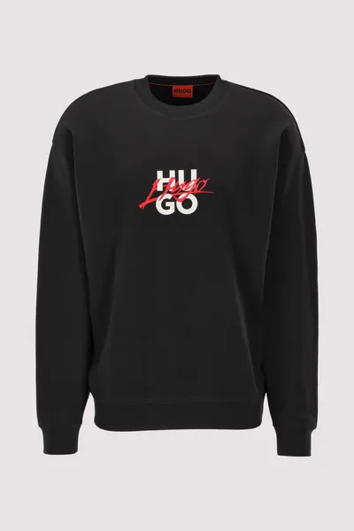 HUGO Dlogonty Graphic Sweatshirt Black XL