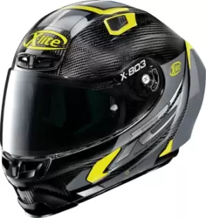 X-Lite X-803 RS Ultra Carbon Skywarp Helmet, black-yellow Size M black-yellow, Size M