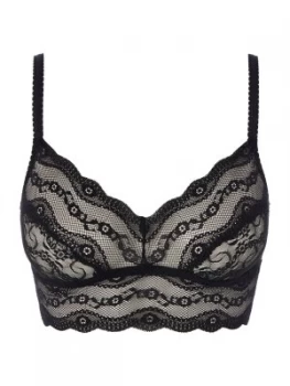 b.temptd Lace kiss bralette Black